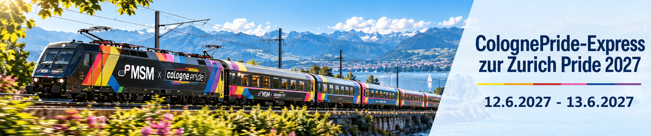 ColognePride-Express zur Zurich Pride.